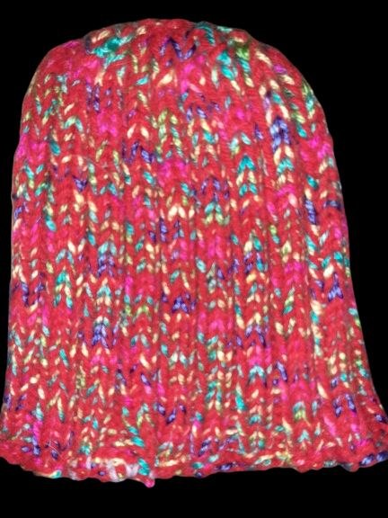 Mariner ribbed tuque — pink confetti